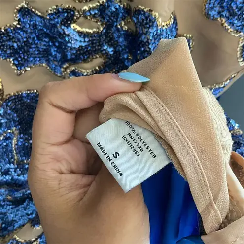 Tracy Reese for Neiman Marcus Sequin Geometric Blouse Multicolor S