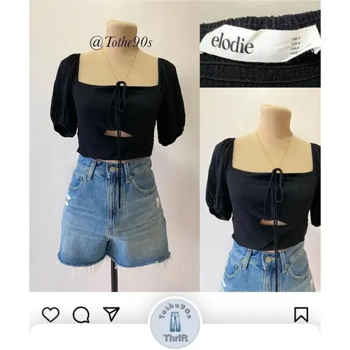Elodie NWT crop top, black, size XL B8