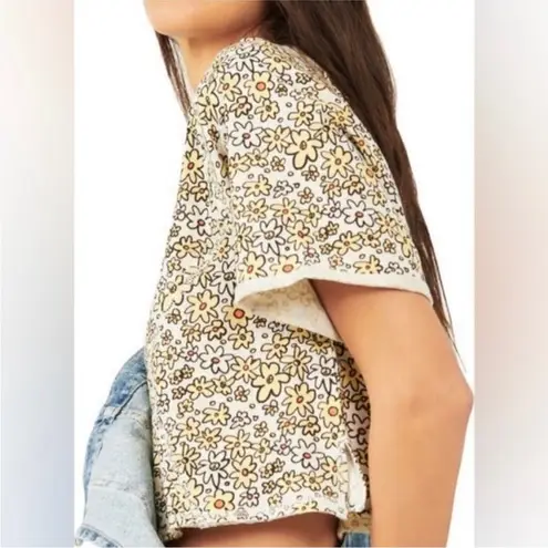 We The Free New with tags  free people yellow floral top in size small