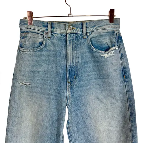 SLVRLAKE Dakota High Rise Relaxed Taper Straight Leg Jeans in Long Time Coming Blue Size 26