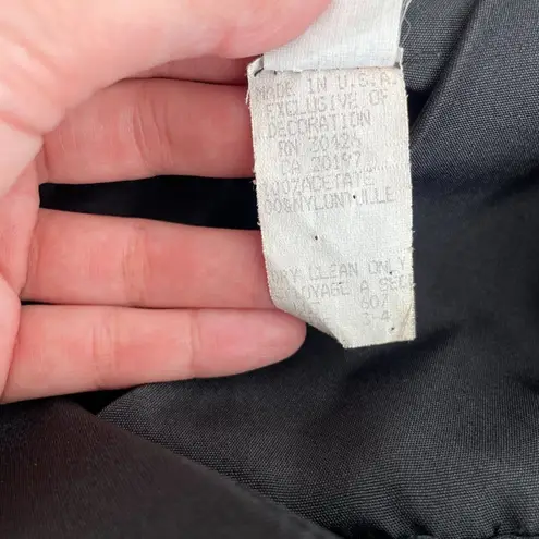 Vintage 60's crepe halter rockabilly grunge skater party dress, union made Black Size XS