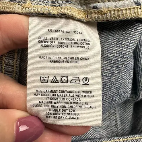 Pilcro and the Letterpress Pilcro Anthropologie Women's Hyphen Distressed Straight Jeans Size 29 Mid-Rise
