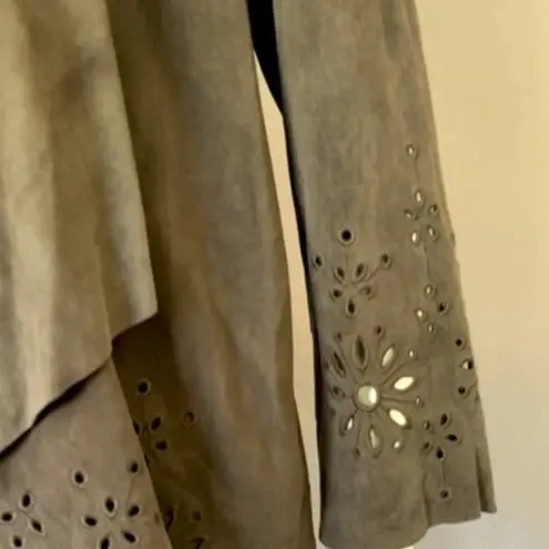 Johnny Was EMBROIDERED MOANA SUEDE JACKET NWT RARE (oversized)