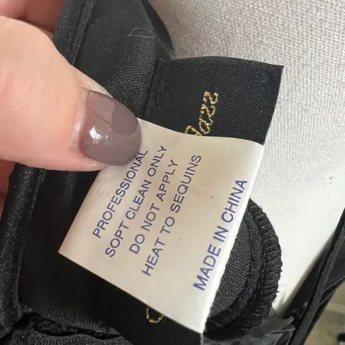 Josh and Jazz Black Sequin Ball Gown