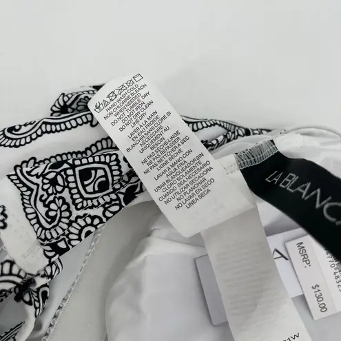 La Blanca Swimsuit Size 18W Oasis Strappy One Piece Mio NWT Paisley B&W Plus