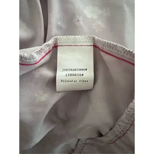 JUST FASHION NOW Satin Floral PrintDress size XXL Pink