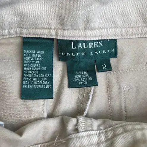 Ralph Lauren 12 Tan Lauren  Cargo Shorts Women