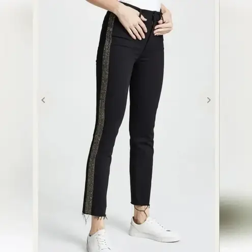 Mother The Rascal Ankle Fray in Beaded Black Guilty Treasures Size 24