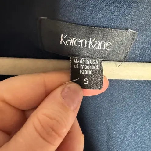 Karen Kane A-Line Floral Dress Navy Multicolor Women’s S