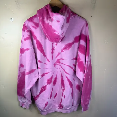 Port Authority Barstool Sports Pink Whitney XL Tie Dye Pink Hoodie Outdoor Streetwear