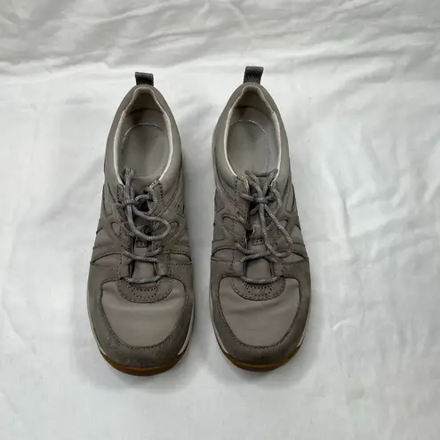 Dansko Hatty Womens Gray Lace-Up Casual sporty Walking Shoes Size 37 EU 6.5-7 us