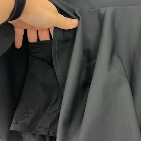 Baleaf XL Black Athletic Pleated Skort with Liner and Pockets