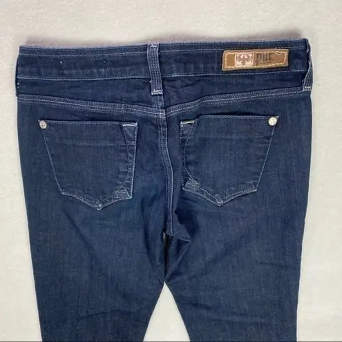 Pur Bardot Stretch Dark Wash Denim‎ Relaxed Comfort Fit Jean Blue Size 27