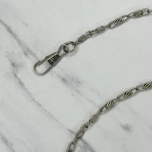 Silver Tone Swirl Chain Purse Strap 47" Crossbody Bag Replacement ✨