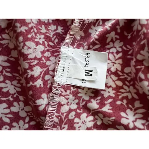 ANNA KASI California Red Floral Dress size M Pink Size M