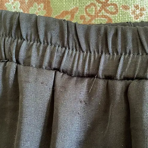 Brochu Walker stunning silky black cullote skirt