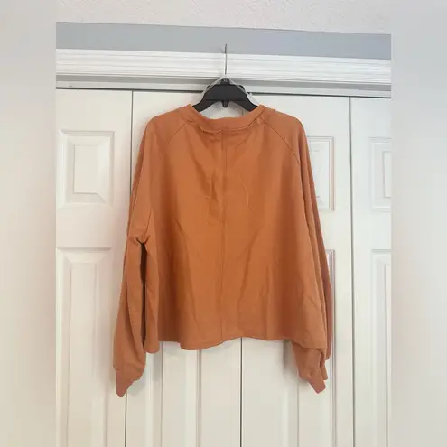 Zenana Orange Cropped Cardigan, 2X