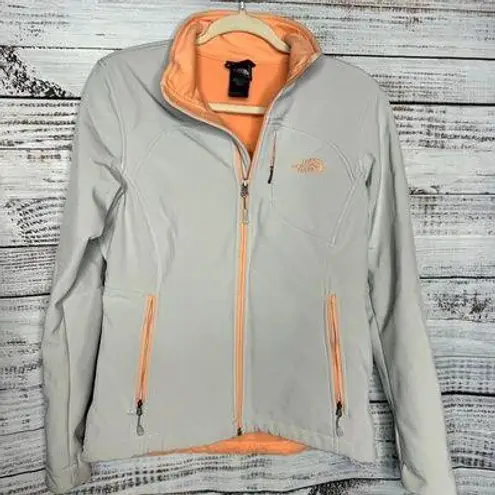 The North Face  Apex Full Zip Light Grey Jacket Womens Med