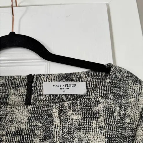 MM.LaFleur M M LaFleur Etsuko Crackle Pattern Dress With Belt Sophisticated Business Event