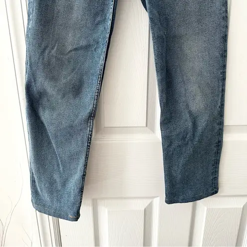 RE/DONE  The 70s Ultra High Rise Stove Pipe Denim Jeans 27 Medium 3 Blue Wash