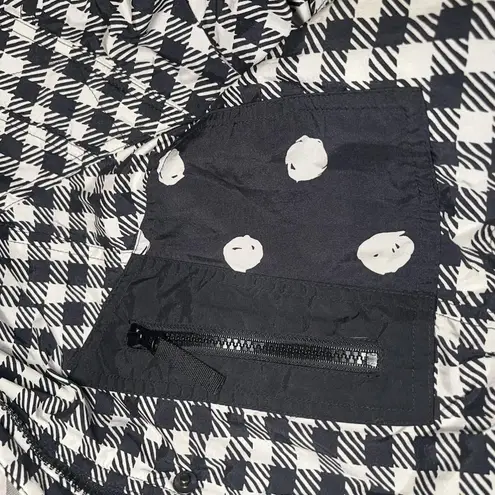 Obermeyer Heartbreak Black and White Plaid Check Oversized Puffer Coat Size 14