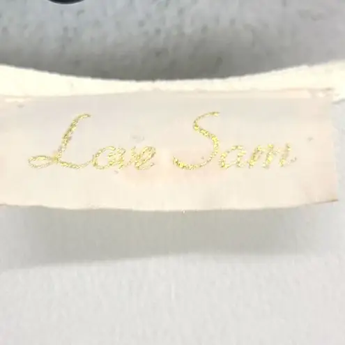 Love Sam FringeĀ V-neck CreamāIvory 3/4 Sleeve Blouse SizeāSmallā