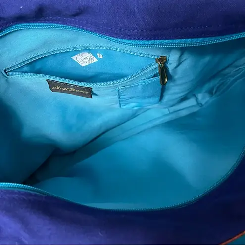 Laurel Burch Artistic Cat Tote Blue