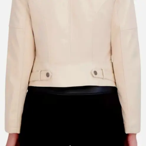 Ookie & Lala Faux Leather Mix Quilt Drape Jacket