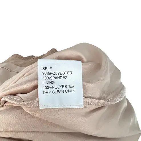 Tadashi Shoji Off-the-Shoulder Sequined Gown Champagne Rose Gold Size XL