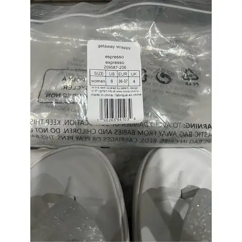 Crocs  Getaway Strappy Flip Flops (Women’s Size 6, Espresso, Style 209587-206) - Image 4