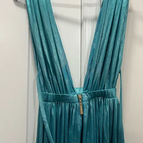 Bronx and Banco Blue Romi Metallic Gown Size XS $510