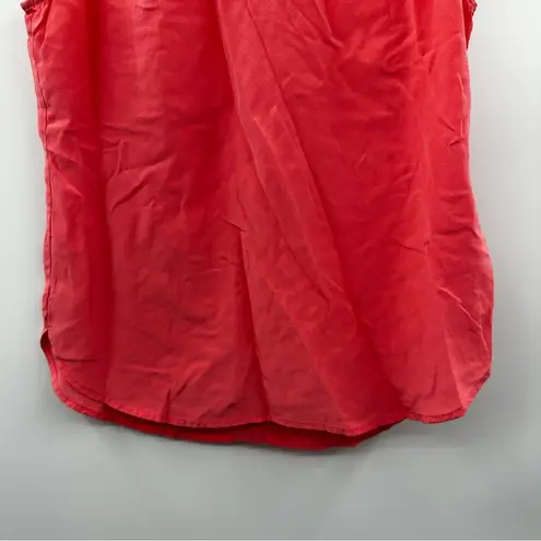 Equipment Femme 100% Silk Coral Prink Sleeveless Top Size XS