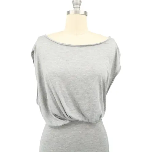 ALLSAINTS Muse Heather Gray Maxi Side Slit Dress 4 All Saints