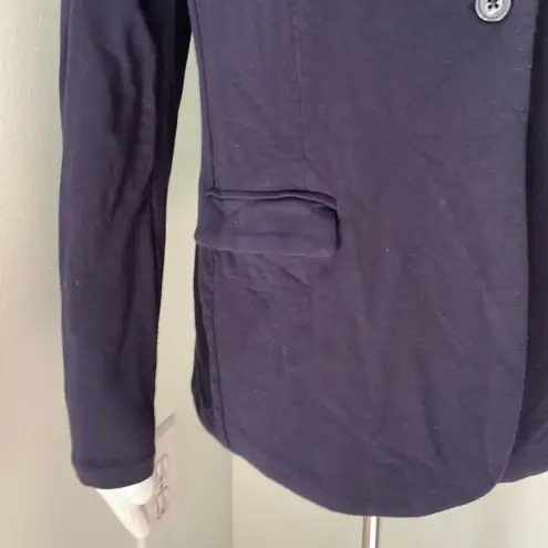 Magaschoni MAGASHONI navy blue jersey blazer