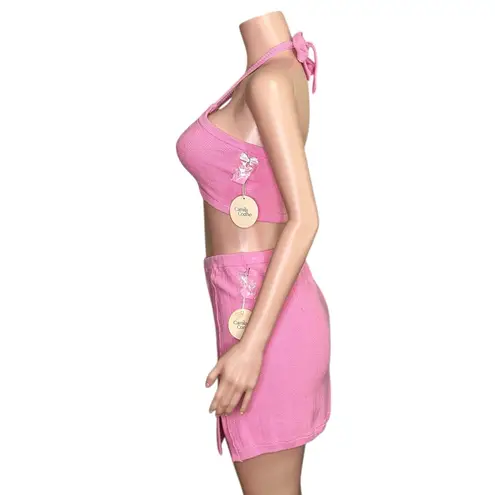 Camila Coelho Set Marlena Top & Marlena Skirt, Pink, Large