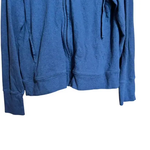 PACT Organic Cotton Zippered Hoodie Medium Blue Cozy Athletic Sporty Gorpcore