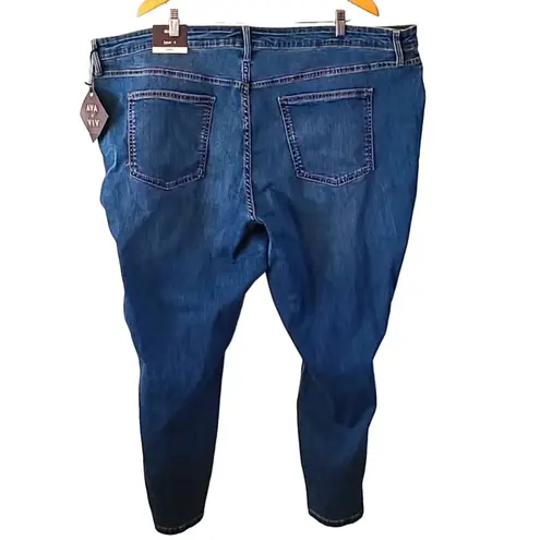Ava & Viv Women's Plus Size 26W Skinny Stretch Jeans – Medium Wash, NWT