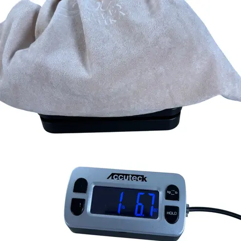 Badgley Mischka Adley Drawstring Bag with Ruffled Tulle Rhinestone Purse Gold