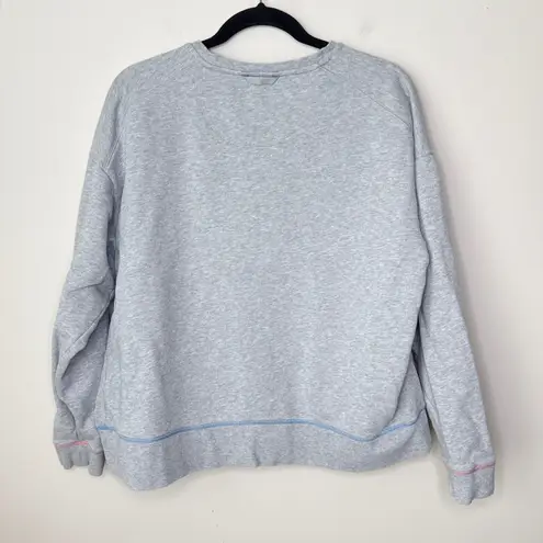 Bombas Size XXL Gray Pullover Sweatshirt Crew Neck Pockets Contrast Stitching