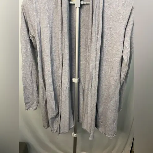 Dreamers Light Gray Open Front Cardigan size small