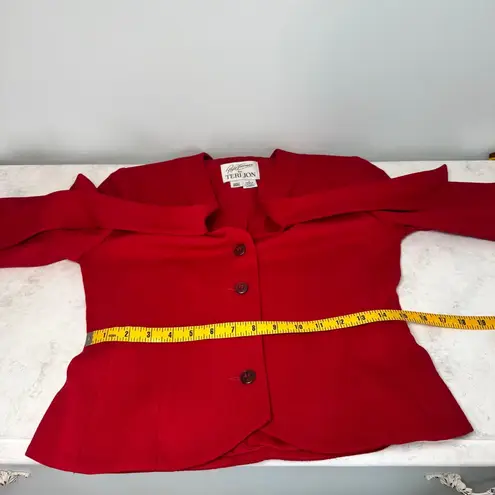 Vintage 1970’s Teri Jon Red Wool Tie