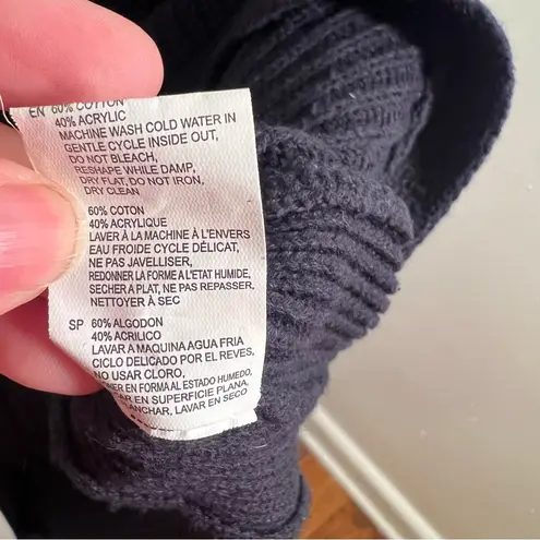 RD Style Josslyn V-Neck Sweater Navy Blue M