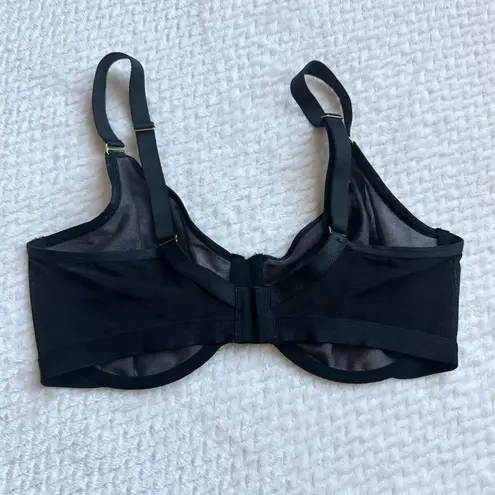 Soma Unbelievable Minimizer Bra 36DD Black Underwire Unlined Smooth Minimalist