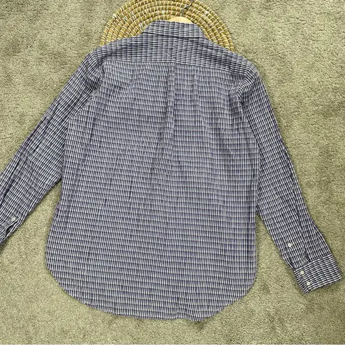 XiRENA Women’s Dawson Crinkled Button Down Shirt Longsleeve in Plaid Purple XS