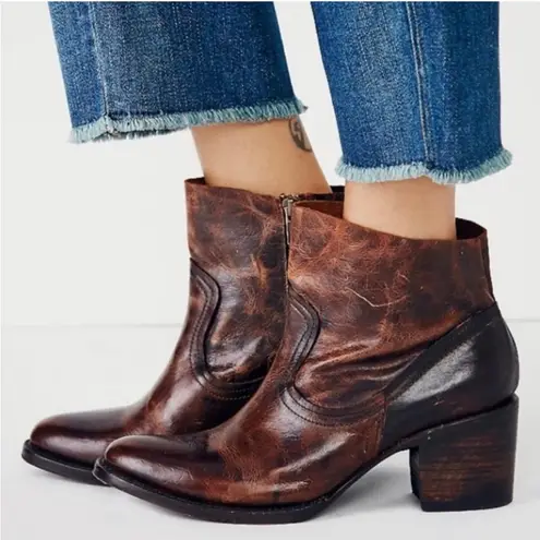 FREEBIRD by Steven Salt Distressed Cognac Western Boots Women’s Size 10 - Image 4