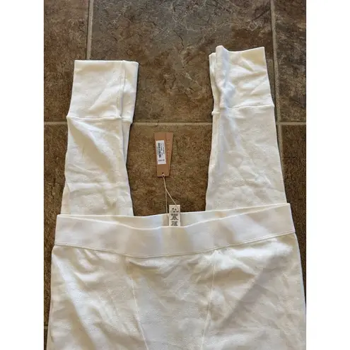 SKIMS Logo Pointelle Leggings Bone Size Large