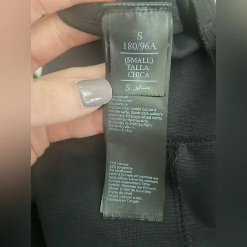 ALLSAINTS NWOT All Saints Terro Paneled Black Leggings with Zippers, Elastic Waist