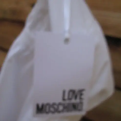 Love moschino NWT Patches White Mini Ruffle Dress