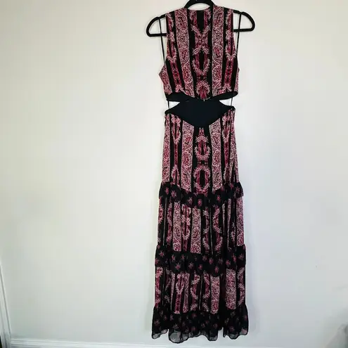 Avec Les Filles Rosie Tiered Maxi Dress Size 0