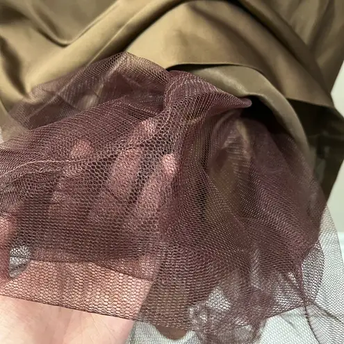 BCBGMAXAZRIA Corset Gown Strapless Dress with Petticoat- Prom Dress Evening Gown